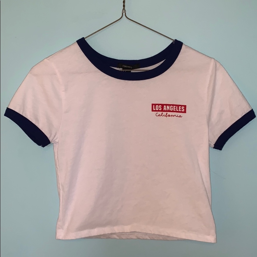 White Forever 21 Short Sleeve Tee